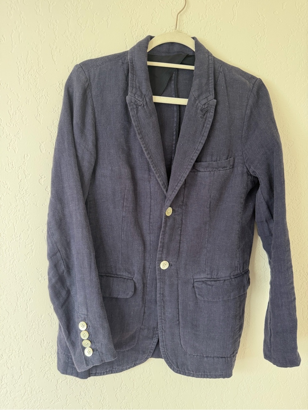 Women’s Alex Mill Navy Button-Up Lightweight Shirt Jacket - Picture 3 of 7